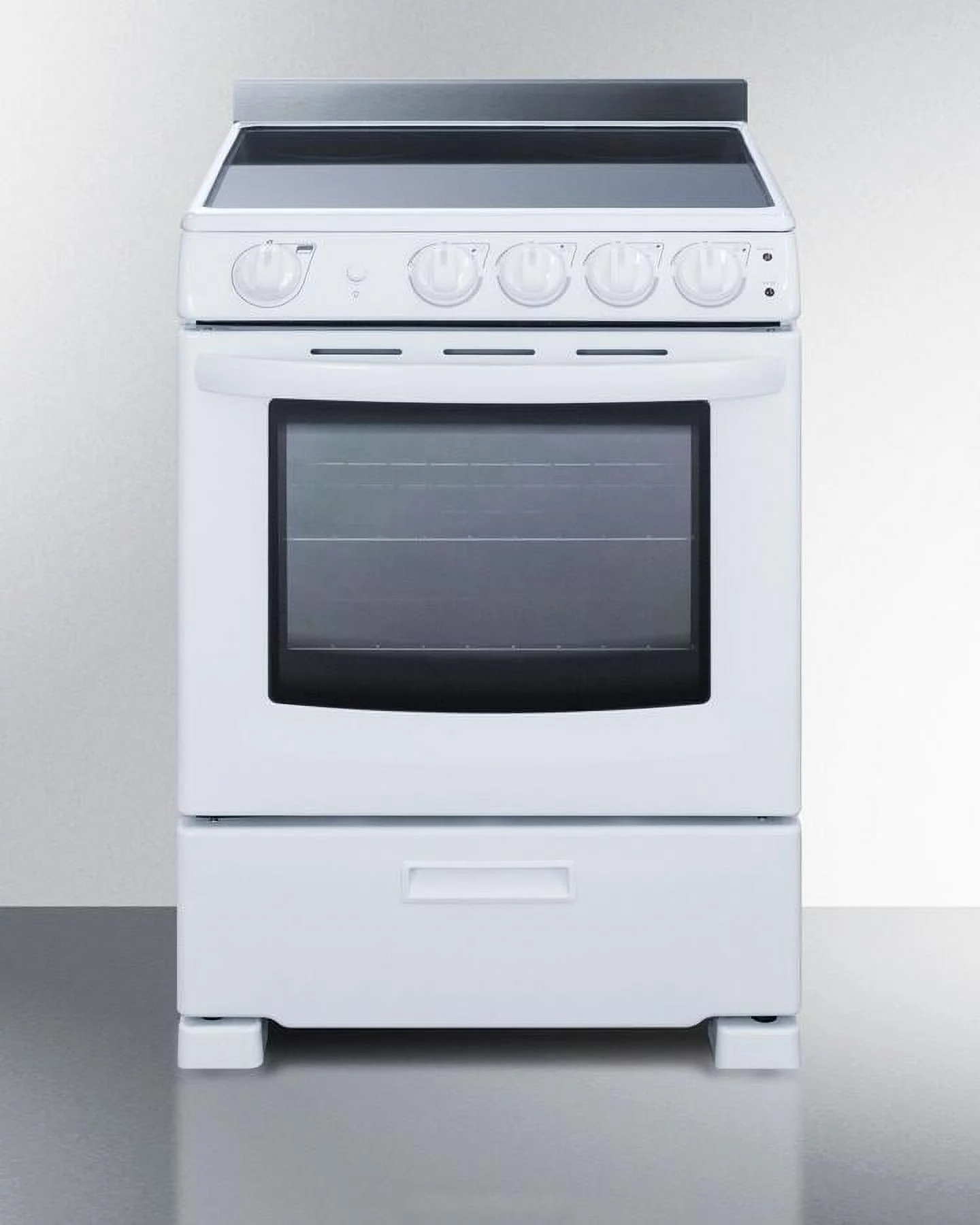 Summit Appliance  24 in. Wide Electric Smooth-Top Range, White