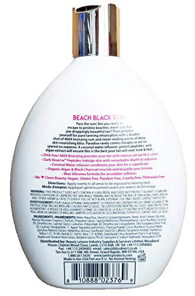 Tan Asz U Beach Black Rum 400X Bronzer 13.5 oz