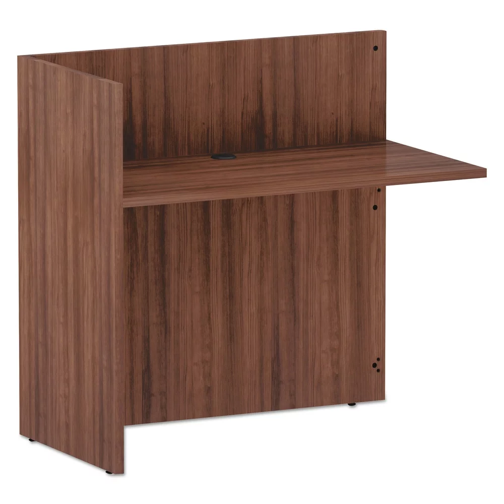 Alera VA324424WA Valencia Series Reversible Reception Return, 44 X 23.63 X 41.5, Mod Walnut
