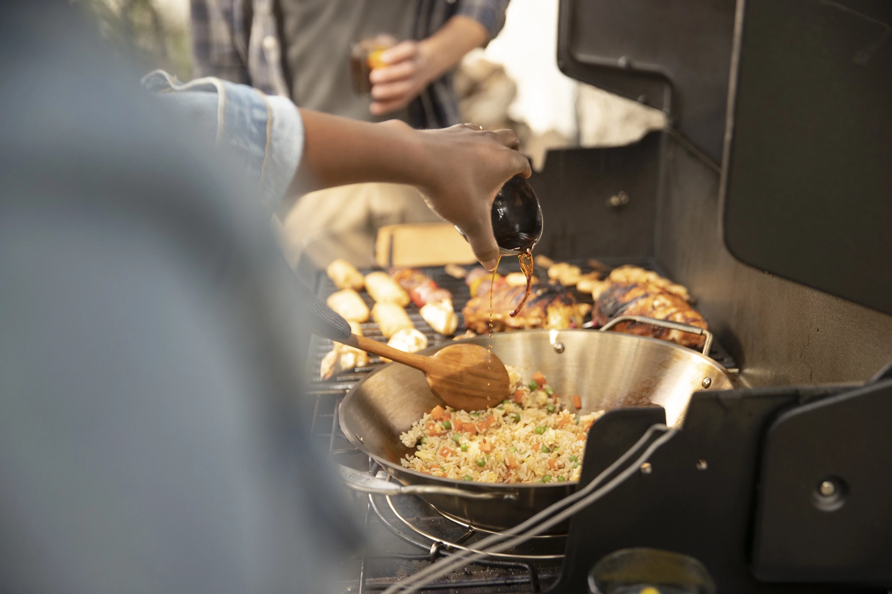 Weber Genesis E-335 3-Burner Natural Gas Grill in Black with Side Burner