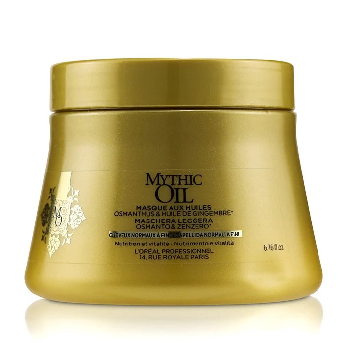L'Oreal Professionnel Mythic Oil Oil Light Masque with Osmanthus & Ginger Oil (Normal to Fine Hair) 200ml/6.76oz