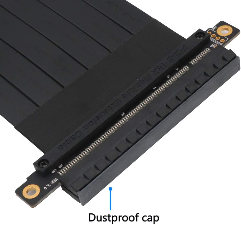 Pcie Extension Cable Pcie x16 Extension Cable PCIE Express3.0 16X Extension Cable pcie Riser (pcie 16X 180 Degree Cable 20cm)