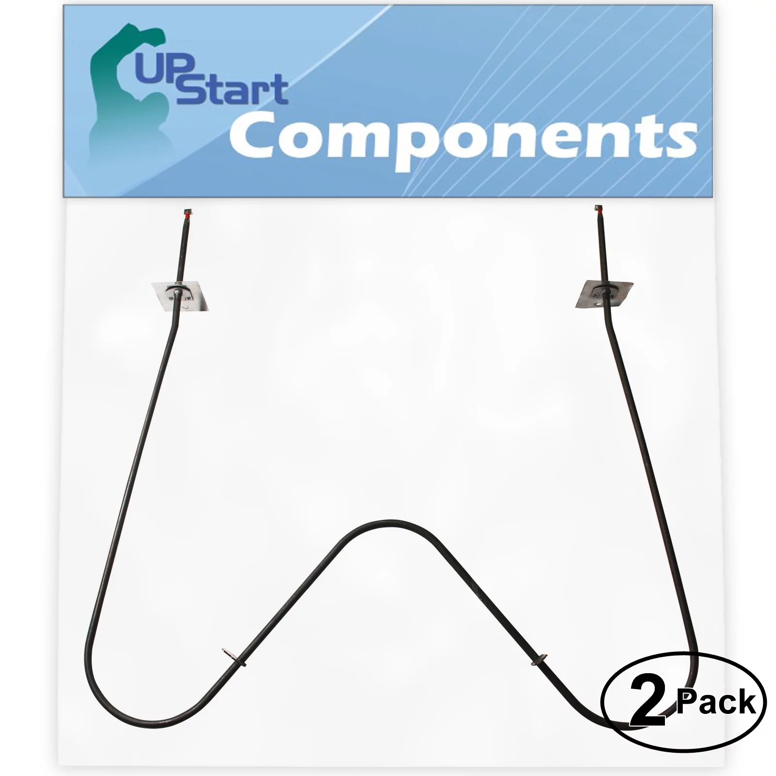 2-Pack Replacement for Frigidaire KF440GDW4 Bake Element - Compatible with Frigidaire 5303051519 Oven Heating Element