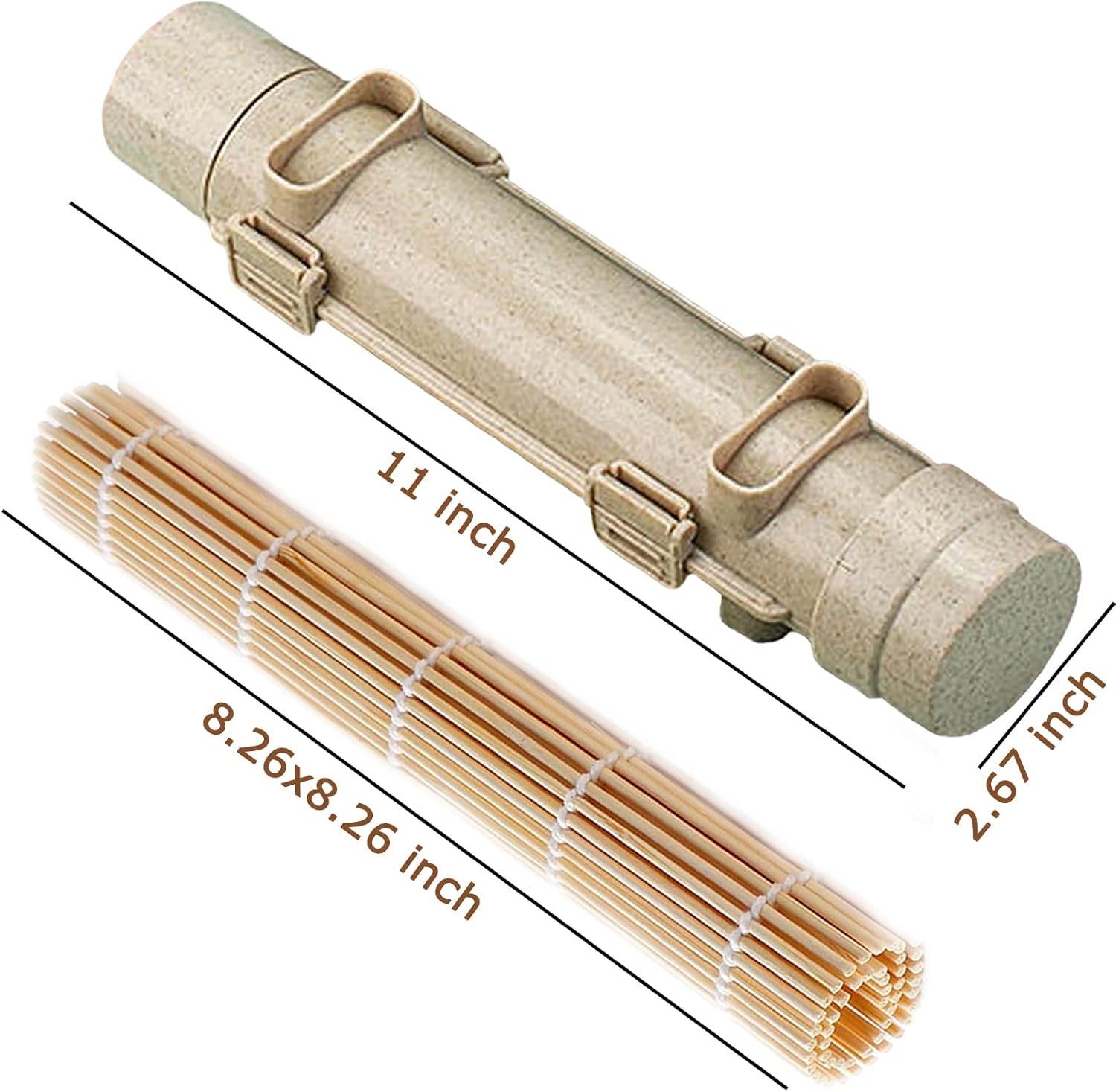 Sushi Roller, Sushi Bazooka, Sushi Maker, Sushi Making Kit, Bamboo Sushi Rolling Mat For Beginners