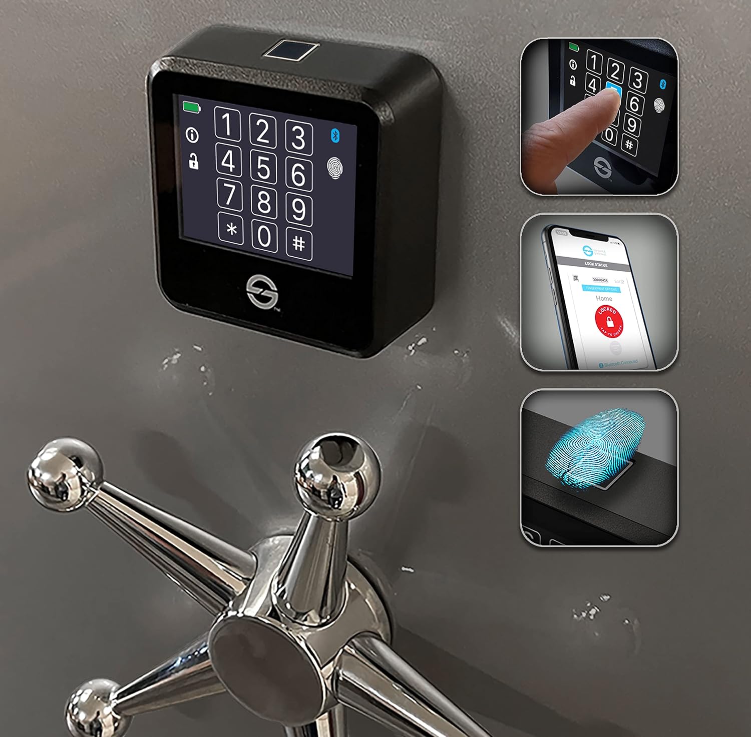 Sargent and Greenleaf I-Series Biometric Keypad with Titan Electronic Safe Lock, Fingerprint Lock, Digital Keypad, Digital Safe Lock, Fingerprint Scanner Lock
