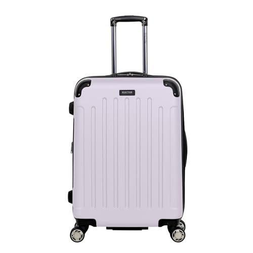 Kenneth Cole REACTION Renegade Luggage Expandable 8-Wheel Spinner Lightweight Hardside Suitcase, Navy Blue, 20-Inch Carry On
