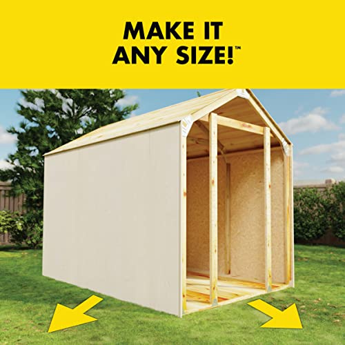 2x4basics 90192MI Custom Shed Kit with Peak Roof, 2x4