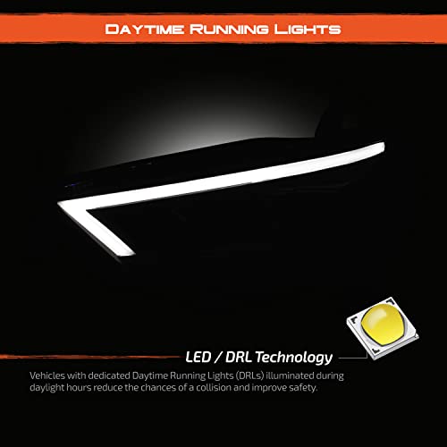 AKKON - Fit 2014-2023 Toyota 4Runner [Quad LED Module] Headlights Sequential LED Turn Signal Light Bar Parking Black