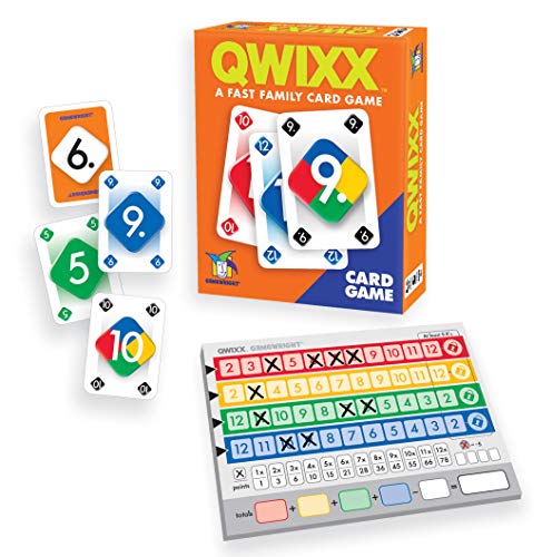 Gamewright Qwixx - A Fast Family Dice Game Multi-colored, 5