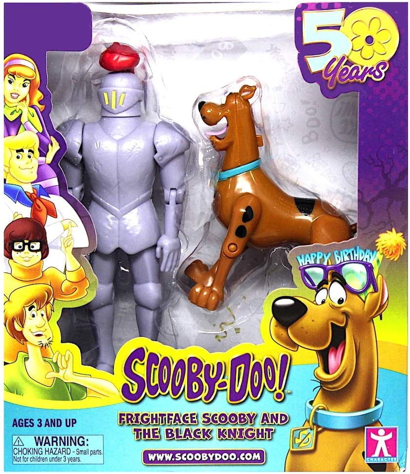 Scooby-Doo! 50th Anniversary Twin Figure Pack Exclusive - Frightface Scooby and The Black Knight