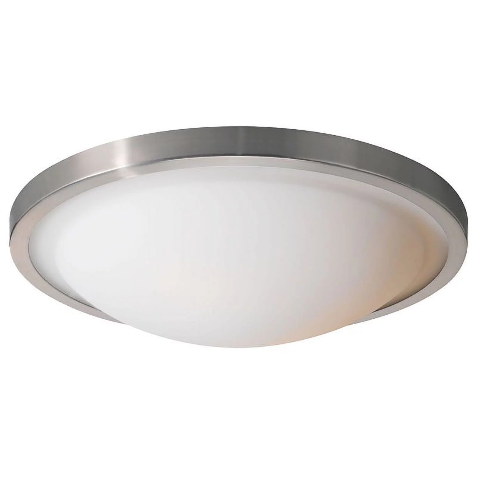 Woodbridge Lighting Cosmo 2-Light Glass Flush-Mount in Satin Nickel (Set of 4)