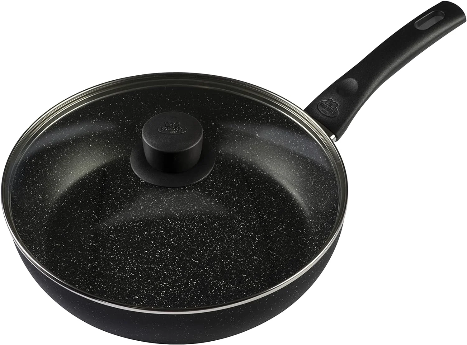 QCAI Vipiteno high-Rimmed braising pan, Non-Stick stew Pot with lid, Aluminium, Round, Ø 28 cm