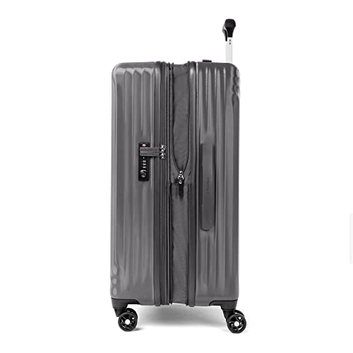 Travelpro Maxlite Air Hardside Expandable Carry on Luggage, 8 Spinner Wheels, Lightweight Hard Shell Polycarbonate Suitcase, Shadow Grey, Carry On 21-Inch