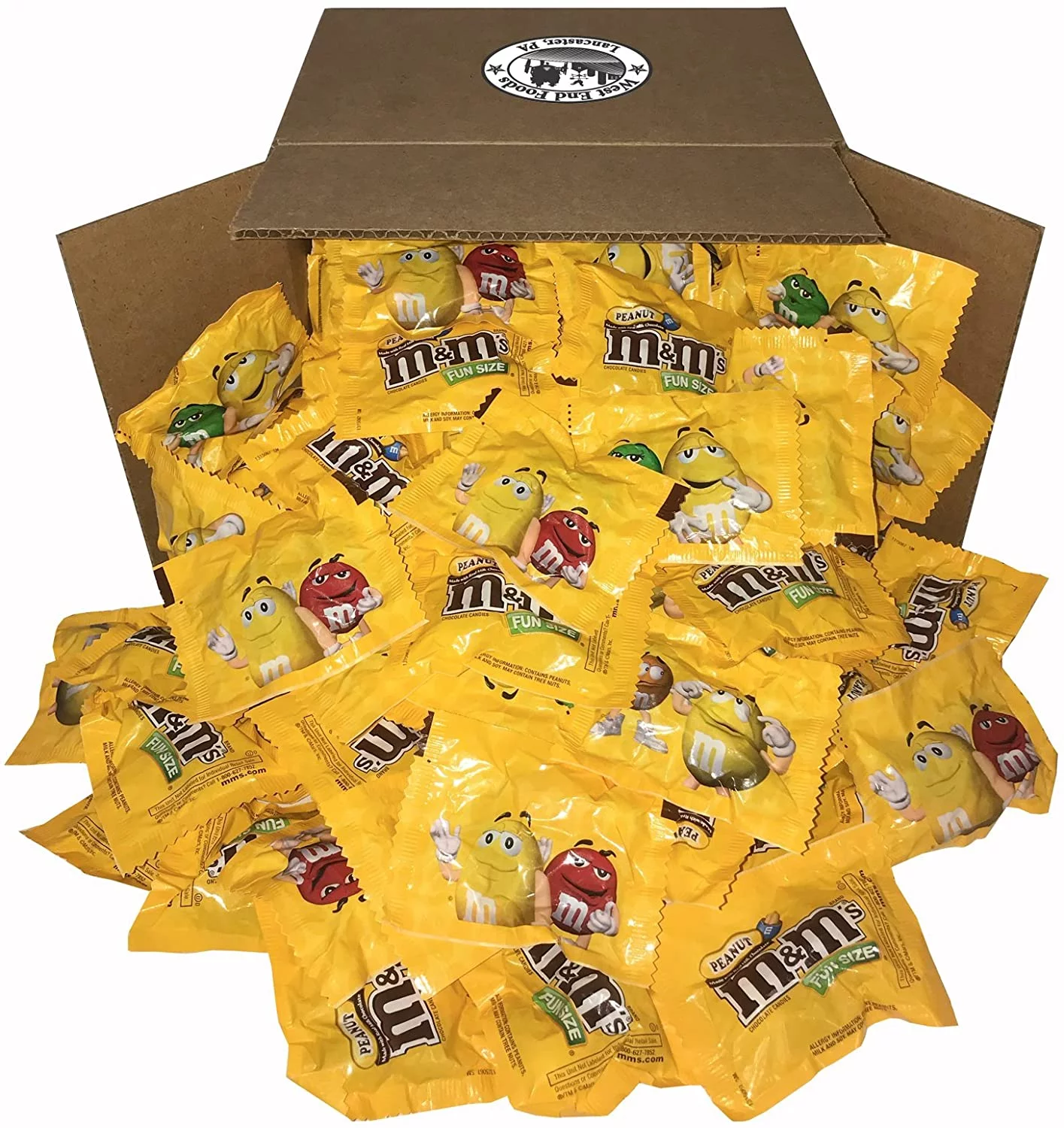 West End Foods (5 LBs) Bundle of M&M's Peanut Chocolate Classic Candy Fun Size Snacks in a Bag for Party, Buffet, Pinata, Office, Wedding Favors, Christmas