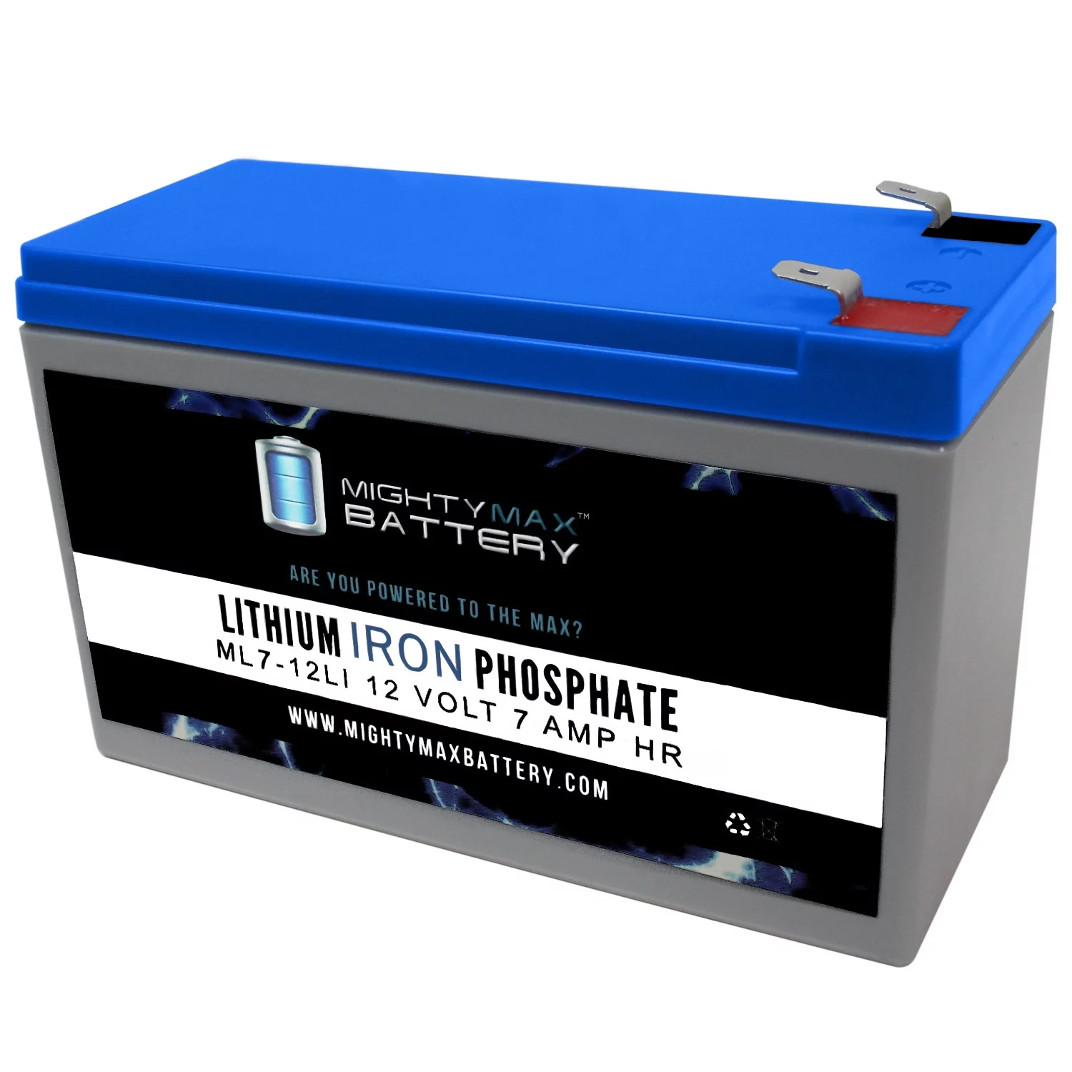 12V 7AH Lithium Replacement Battery for Exide Powerware FX2002, + 6