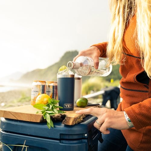 YETI Rambler 10 oz Tumbler, Stainless Steel, Vacuum Insulated with MagSlider Lid, Firefly Yellow