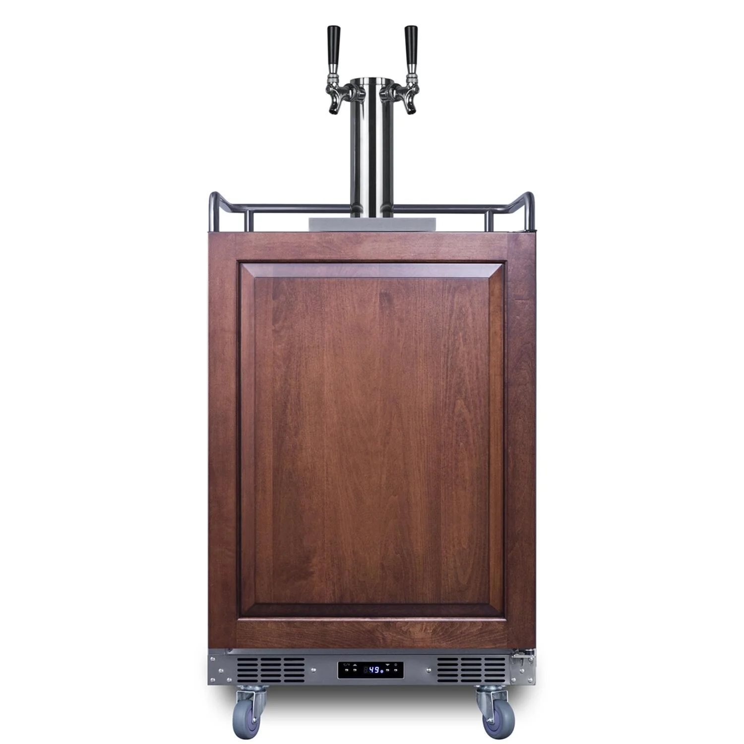 Summit 24-Inch 5.6 Cu. Ft. Built-In Cold Brew Coffee Kegerator - Custom Panel - SBC682PNRCFTWIN