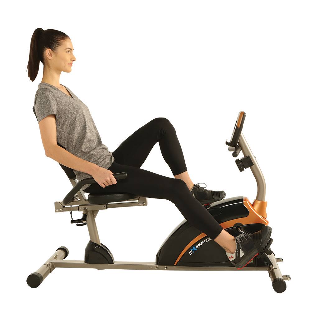 Exerpeutic High-Capacity Recumbent Bike with Bluetooth