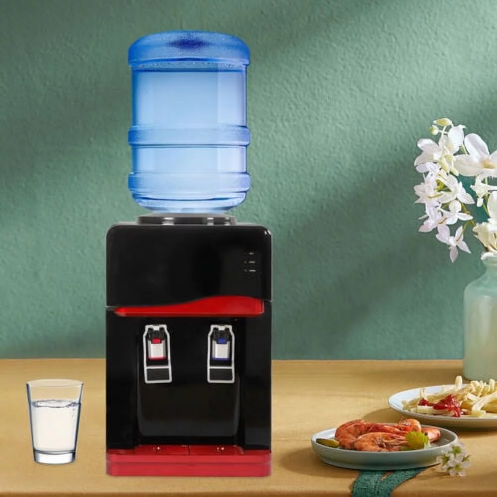 75W 5Gal Dispenser Hot & Cold Water Cooler Child Safety Lock Drinking Fountain