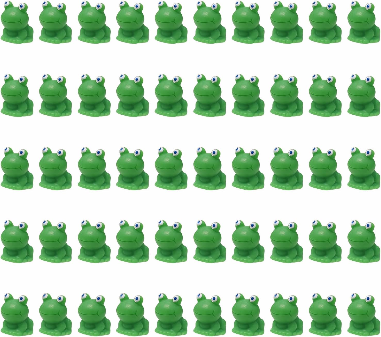 50 Pcs Mini Frog Garden Decor Green Frog Figurines Miniature Home Décor Tiny Plastic Frogs Fairy Garden Decor