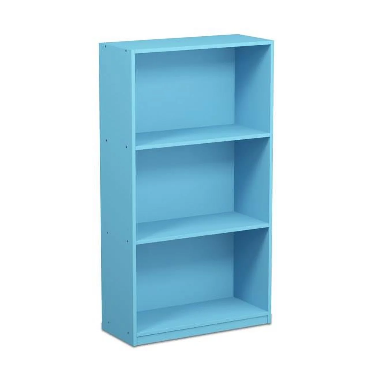 Basic 3-Tier Bookcase Storage Shelves - Light Blue