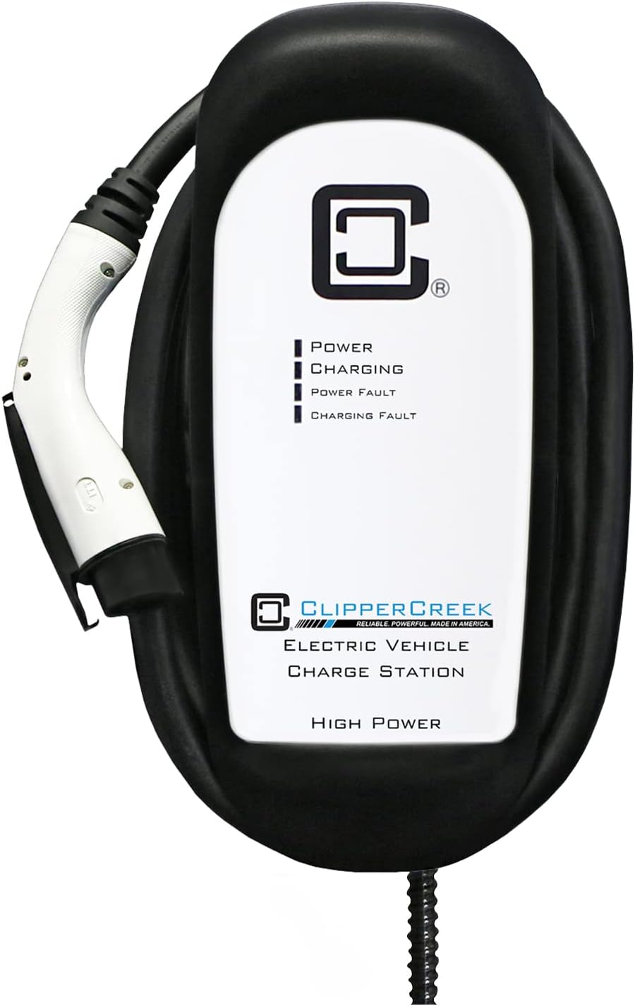 ClipperCreek 40 Amps, Level 2, 240 Volts, HCS-50P EV Charger NEMA 14-50 Plug, 25 feet Cable, Built for Indoor/Outdoor use, Compatible with All EVs, Made in USA