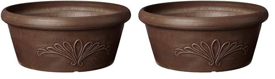 Arcadia Garden Products PSW Pot TA25TC Collection Shallow Bulb Pan Planter Dish Low Bowl for Succulents, Bonsai, Fairy Gardens, Herbs, 10-inch, Terra Cotta Color, 10