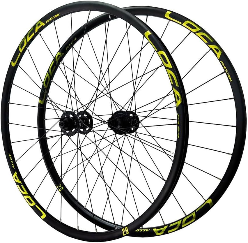 26/27.5/29 Inch Mountain Bikes Wheelset Center Lock Disc Brake Mountain Bikes Wheel Quick Release Aluminum Alloy Rim Front and Rear Wheels 7/8/9/10/11/12 Speed Cassette 28 Holes