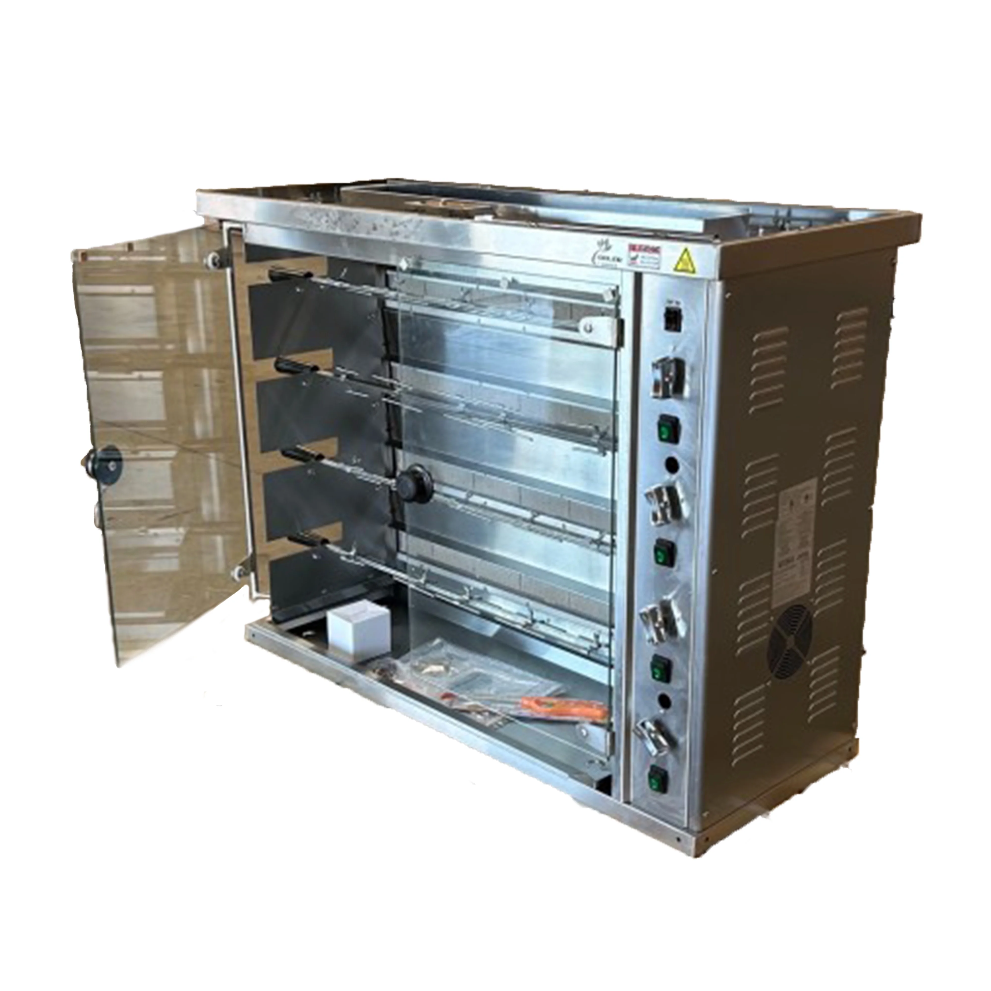 84,000BTU Natural Gas Rotisserie Oven Grill Roaster with Auto Rotating Skewers for Rotisserie Chicken, Brazilian Style BBQ, and Churrasco