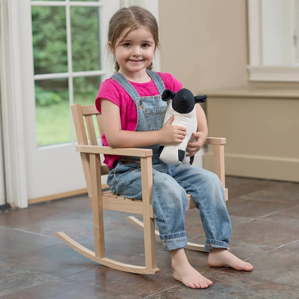 Eli & Mattie Amish Handcrafted Little Child Wooden Rocking Chair