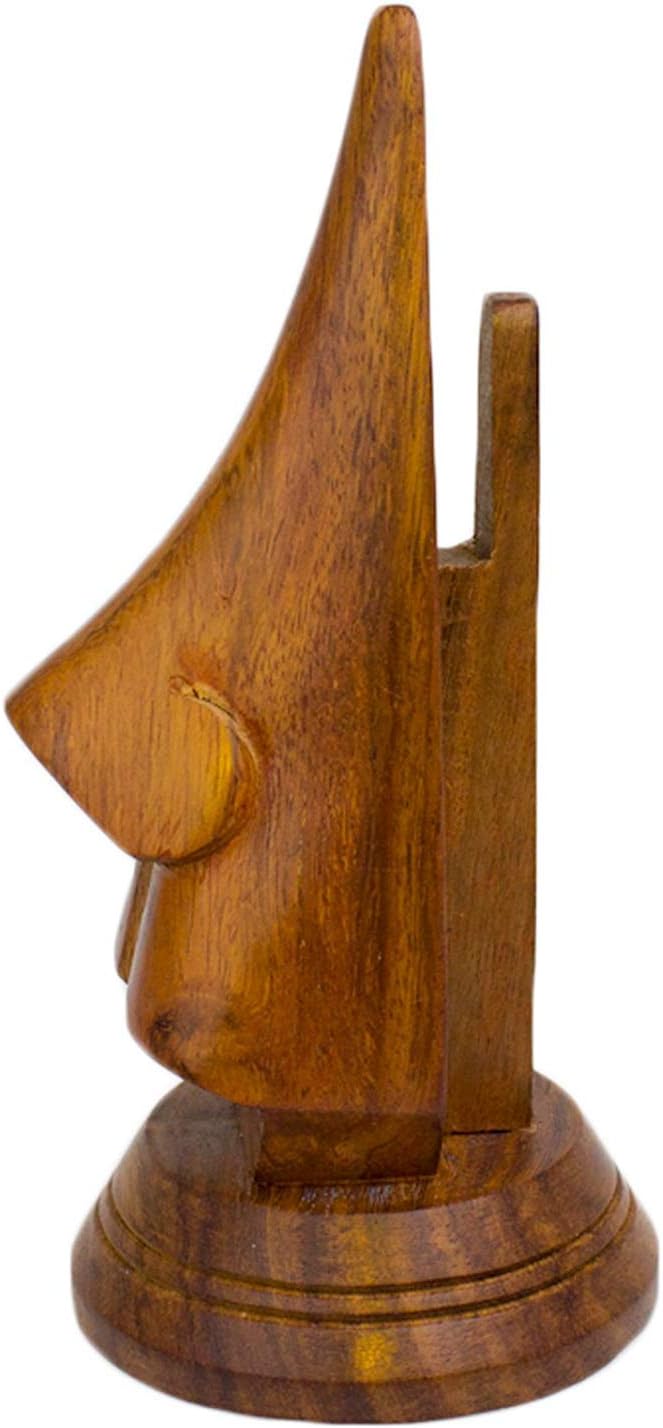 Ajuny Decorative Handcrafted Eyeglass Spectacle Holder Wooden Home Decor Eyewear Display Stand Specs Sunglasses Eyeglasses Goggles Stand Organizer for Office Desk Home Decor Gifts (Nose Shape)