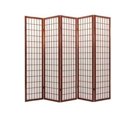 Panel Shoji Screen Room Divider 3-10 Panel (3 Panel, Black, White, Cherry, Natural)