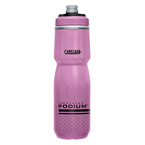 CamelBak Podium Chill Bike Insulated Squeeze Water Bottle Navy Stripe, 24oz