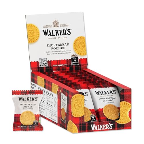 Walker's Shortbread Mini Chocolate Chip Cookies, Pure Butter Shortbread Cookies, 4.4 Oz (Pack of 6)