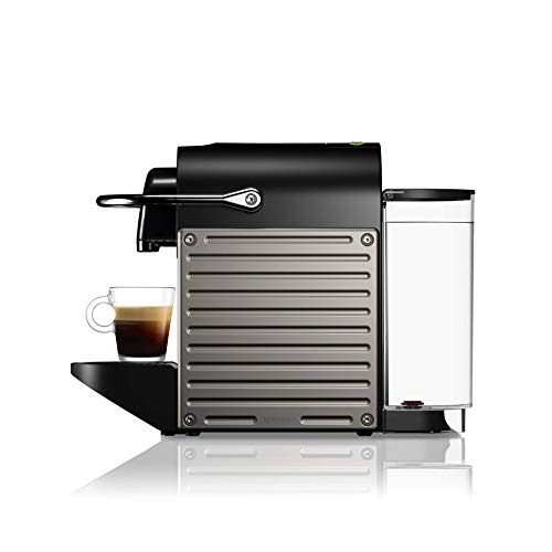 Nespresso Pixie Espresso Machine by Breville with Milk Frother, Titan
