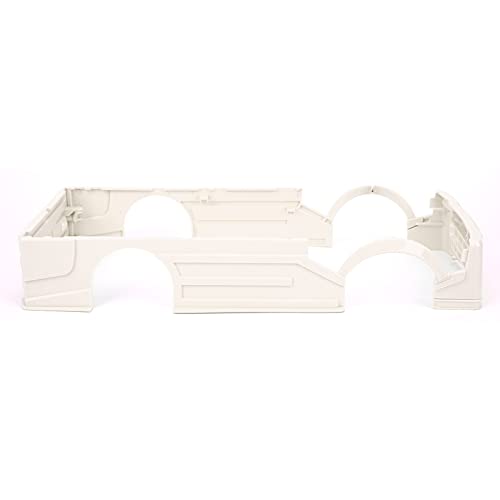 RC Wide Body with LED Light, RC Wide Body Kit Remote Control Car Large Surrounding Cover for WPL D12 Truck(Green)