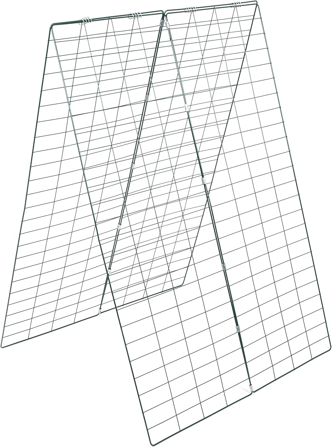 Foldable Cucumber Trellis (34 x 48 Inches) - Perfect for Climbing Plant Support Frame Such As Peas, Squash, Vines or Any Climbing Plants -Complete with 8 Securing Pegs