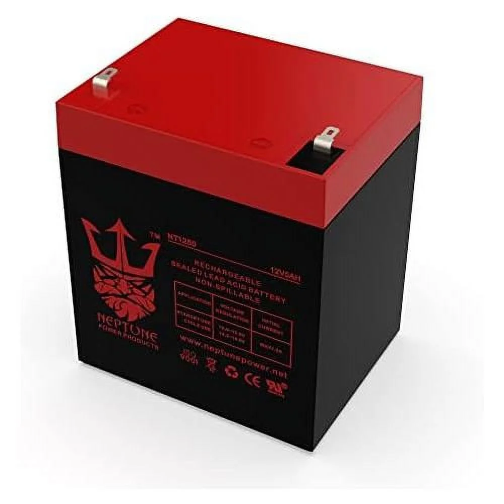 Neptune Brand NT1250 12V 5Ah Replacement Battery For APC Back-UPS ES BE500 UPS Battery - 2 Pack