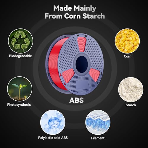 3D Printer Filament, ABS Filament 1.75mm, High Strength and Toughness, Dimensional Accuracy +/- 0.02mm, 1kg(2.2lbs) 3D Printing Filament (Gold)