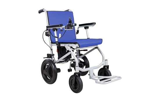 Rubicon DX04 - World Lightest (only 30lbs) Foldable Electric Wheelchair - Travel Size with Detachable Battery - Airline Approved - User Friendly - 10 mi Cruise Range (Model4)