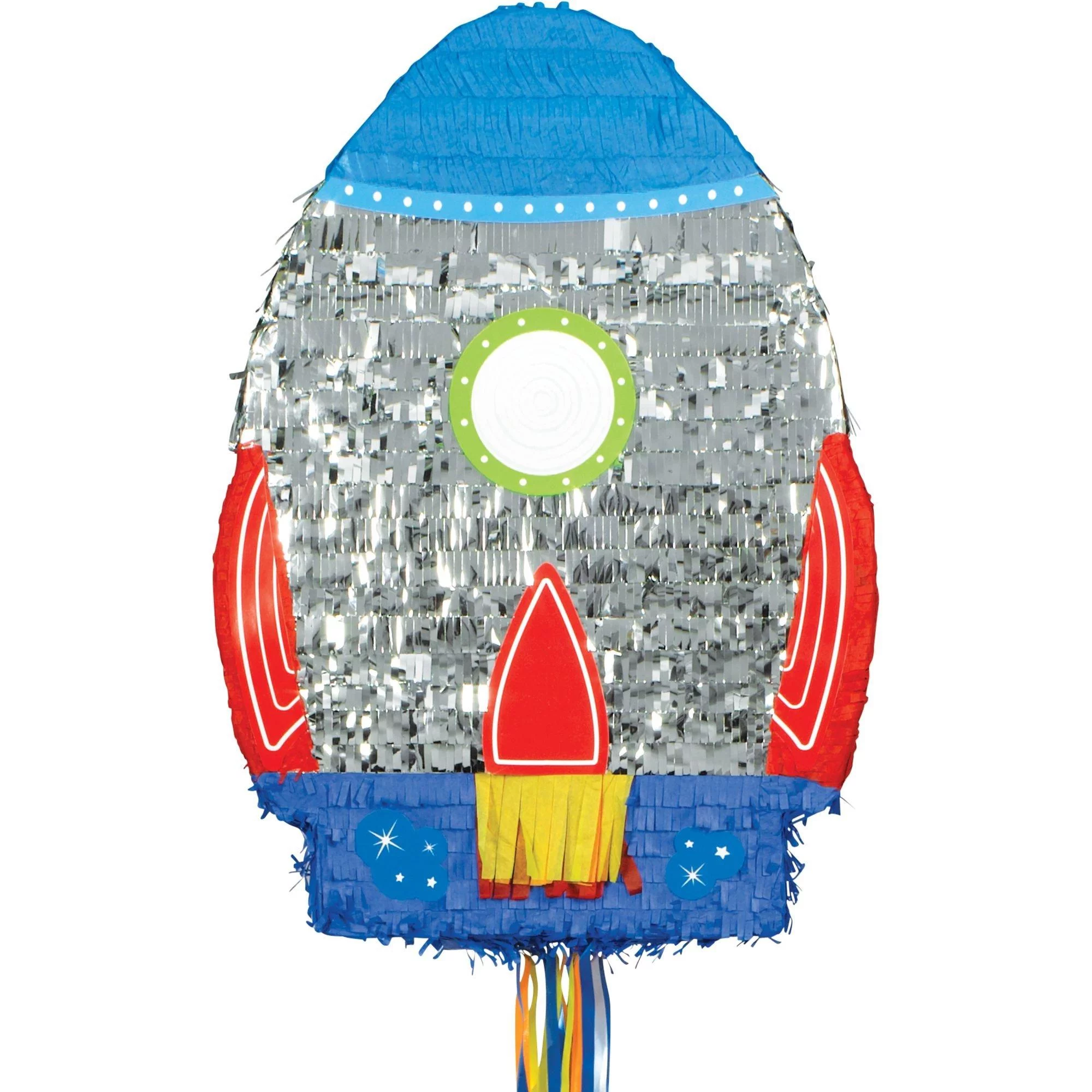 Ya Otta Pinata Blast Off Rocket Pull String Pinata, 15-1/2” x 22”