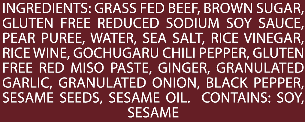 Field Trip Beef All Natural Jerky Gochujang Korea Style BBQ 2.2oz - 4pk