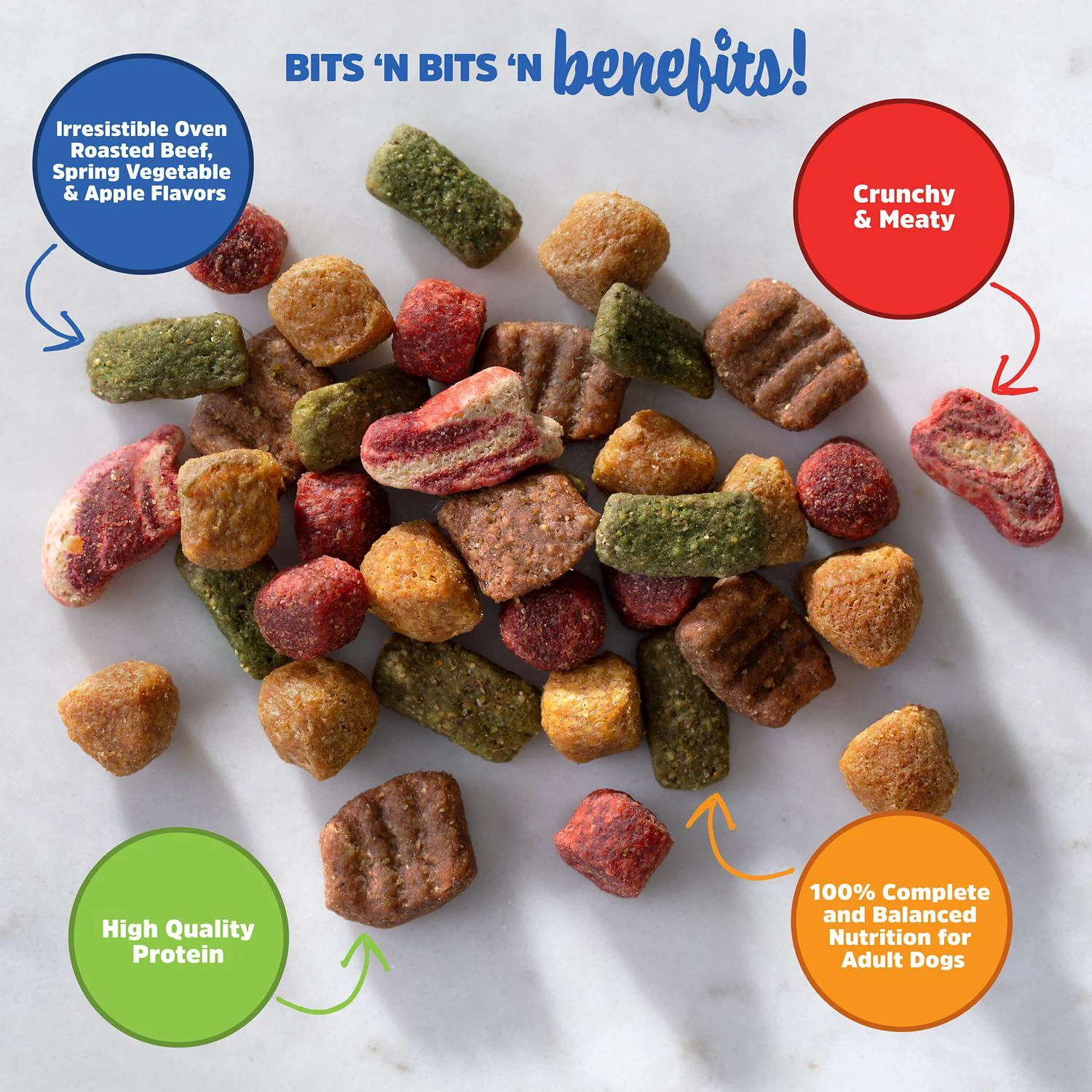 Kibbles 'n Bits Bistro Adult Oven-Roasted Beef Recipe Dry Dog Food