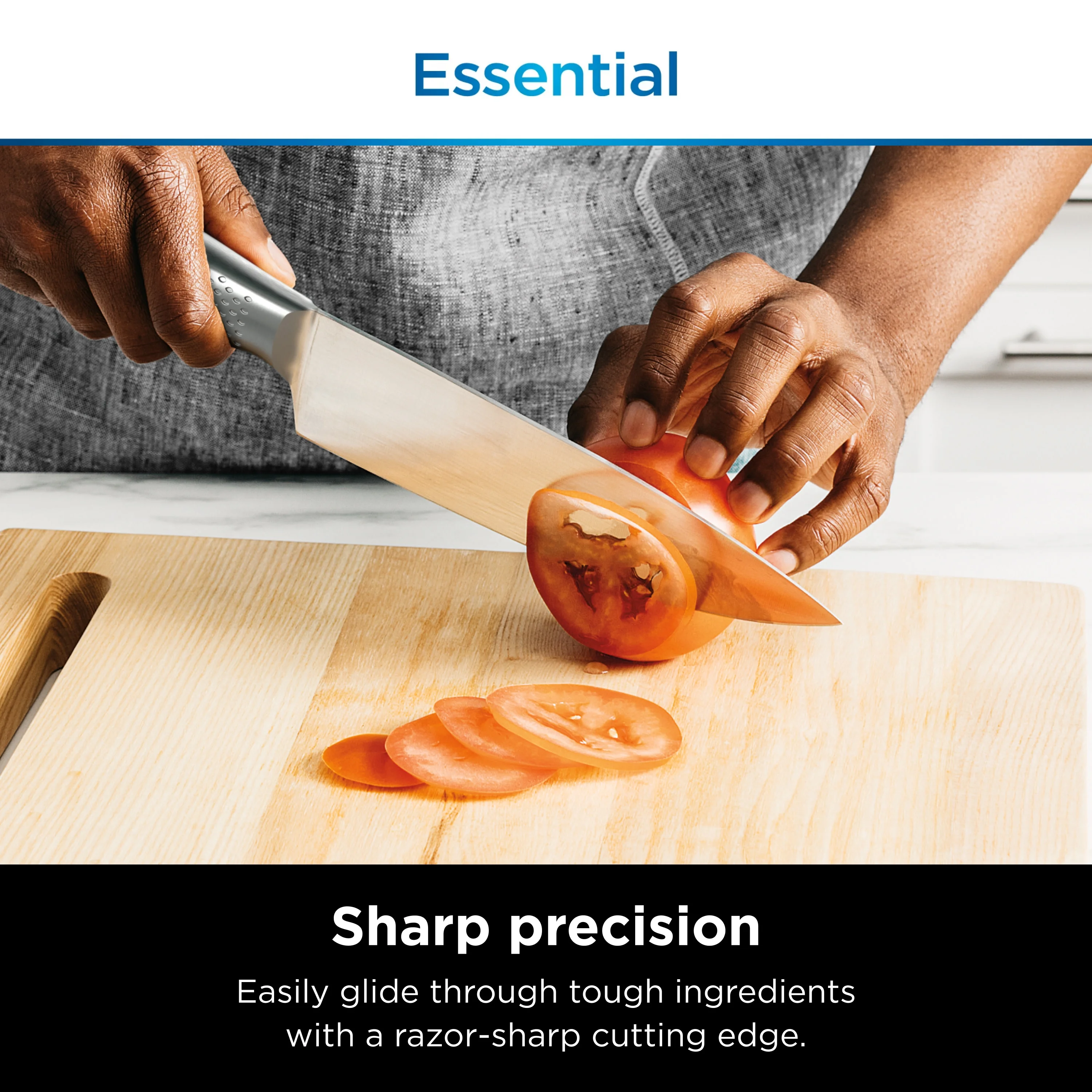 Ninja NeverDull Essential 12-Piece Stainless Steel Knife System with Built-in Sharpener, K22012