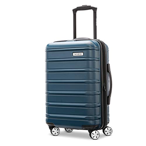 Samsonite Omni 2 Hardside Expandable Luggage with Spinner Wheels, 2-Piece Set (19/24), Lagoon Blue
