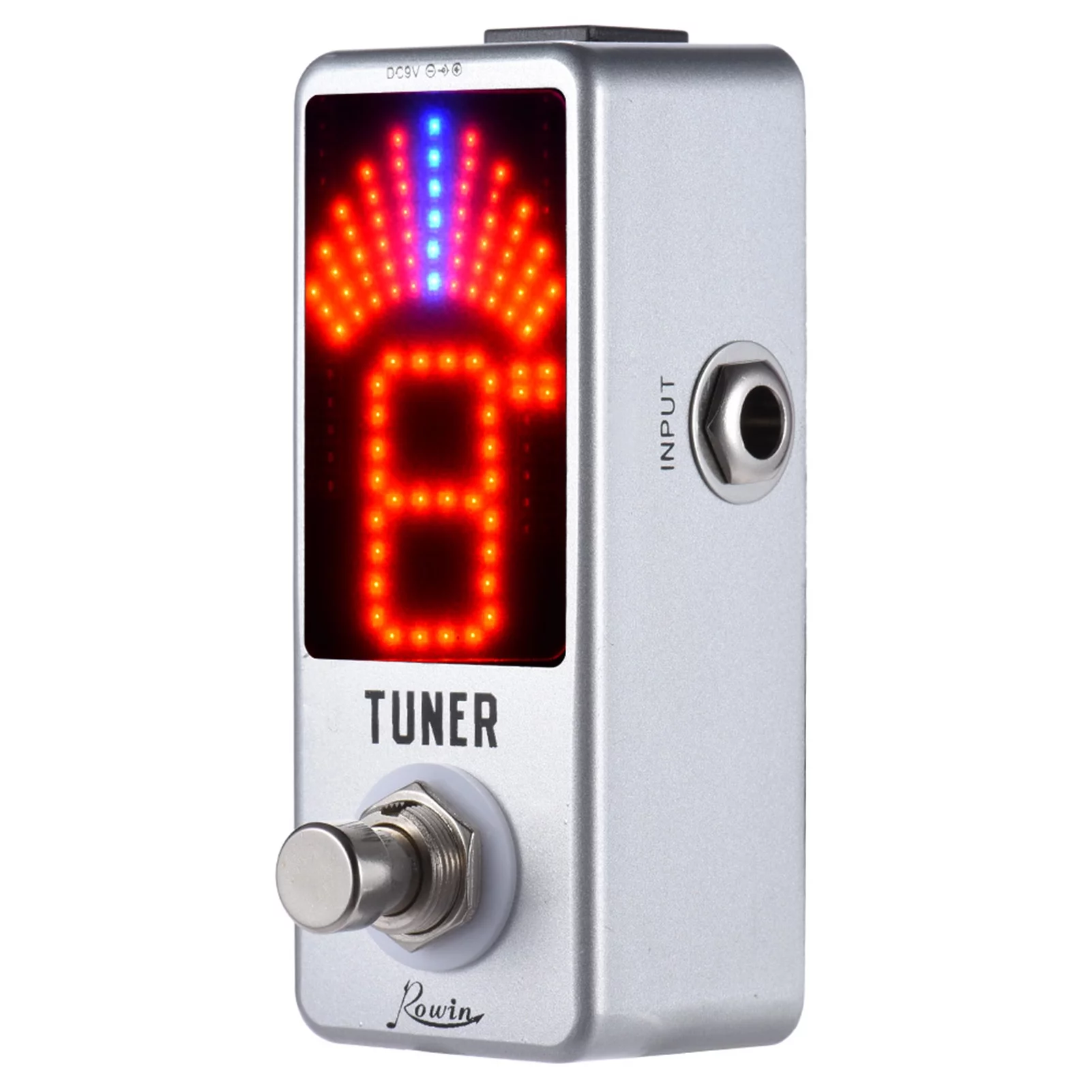 Arealer Effect maker,Tuner Pedal Tuner Huiop Tuner Display Bypass Bass Ntbl Pedal L-ed Display