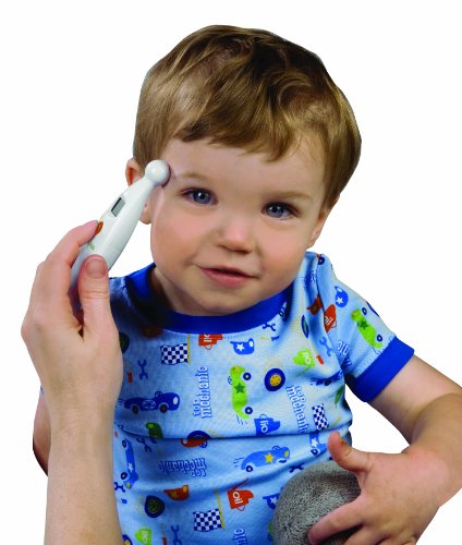 Temple Thermometer | Infrared Measurements | Fast 6-Second Readout | Fever Alert | Backlit Display | Programmable Timer | 1-Year Warranty