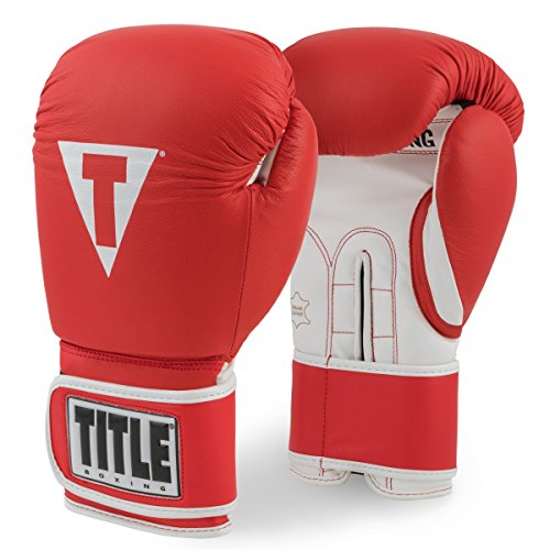 TITLE Boxing Pro Style Leather Training Gloves 3.0 - Boxing Gloves, Boxing Training Gloves, MMA Gloves, Oz Training Gloves, Kickboxing Gloves, Punching Bag Gloves, Sparring Gloves