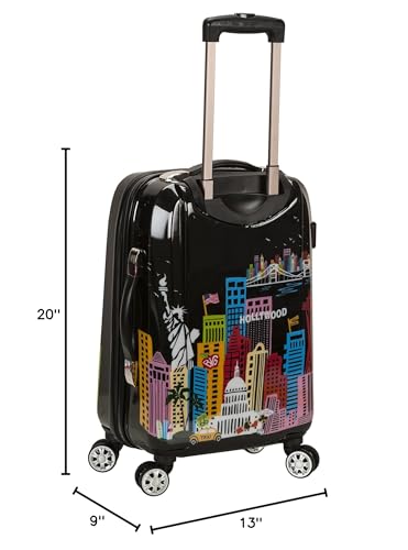 Rockland Departure Hardside Spinner Wheel Luggage, America, Carry-On 20