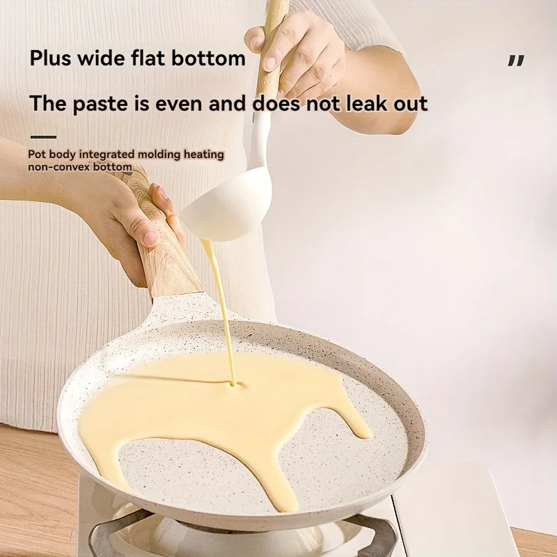 1pc Maifan Stone Coated Steak Pancake Frying Pan - Non-Stick Skillet for Omelets - Small Kitchen Cookware